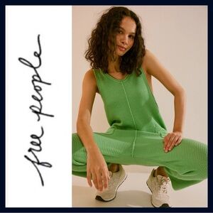 Free People Hailee Sweater Jumper - Glass Green